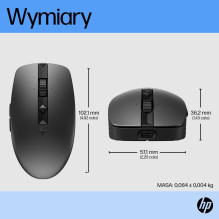 HP 710 įkraunama tyli pelė
