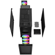 „DeepCool CH560 DIGITAL“ MIDI bokštas, juodas
