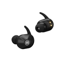 MAXELL MINI DUO belaidės ausinės su įkrovimo dėklu, juodos