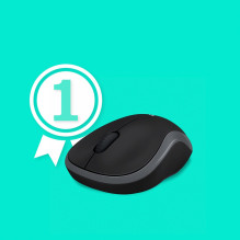 „Logitech M185“ RF belaidė optinė pelė. „Logitech M185“ RF belaidė optinė pelė.