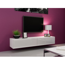 Cama TV staliukas VIGO \'180\' 30 / 180 / 40 baltas / baltas blizgus Cama TV staliukas VIGO \'180\' 30 / 180 / 40 baltas / baltas blizgus