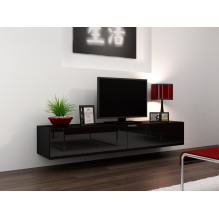 Cama TV Stand VIGO '180' 30 / 180 / 40 black / black gloss Cama TV Stand VIGO '180' 30 / 180 / 40 black / black gloss