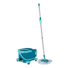 LEIFHEIT „Clean Twist Mop Ergo“ mobili plovimo sistema / kibiras, vieno bako, mėlyna LEIFHEIT „Clean Twist Mop Ergo“ mobili plovimo sistema / kibiras, vieno bako, mėlyna