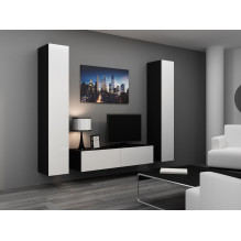 Cama TV stand VIGO 140 30 / 140 / 40 black / white gloss Cama TV stand VIGO 140 30 / 140 / 40 black / white gloss