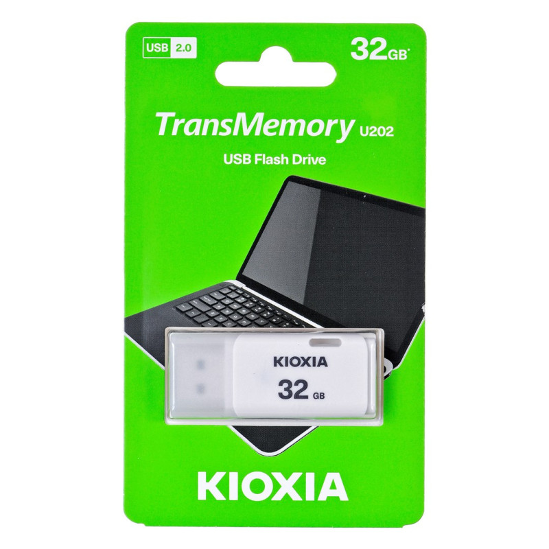 „Kioxia TransMemory U202“ USB atmintinė 32 GB USB A tipo 2.0, balta