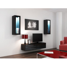 Cama TV stand VIGO 140 30 / 140 / 40 black / black gloss Cama TV stand VIGO 140 30 / 140 / 40 black / black gloss