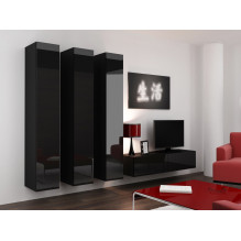 Cama TV stand VIGO 140 30 / 140 / 40 black / black gloss Cama TV stand VIGO 140 30 / 140 / 40 black / black gloss