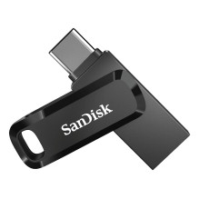 „SanDisk Ultra Dual Drive“ USB atmintinė 128 GB USB A tipo / C tipo 3.2 kartos 1 (3.1 kartos 1) juoda, sidabrinė