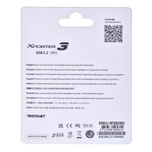 PARTIOT FLASHDRIVE Xporter 3 256GB Type A USB 3.2 PARTIOT FLASHDRIVE Xporter 3 256GB Type A USB 3.2