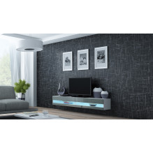 Cama TV stand VIGO NEW 30 / 180 / 40 white / grey gloss Cama TV stand VIGO NEW 30 / 180 / 40 white / grey gloss