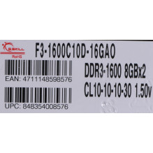 G.Skill 16GB PC3-12800...
