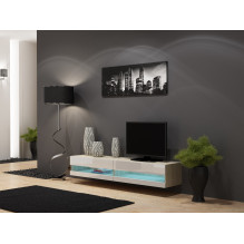 Cama TV staliukas VIGO NEW 30 / 180 / 40 sonoma / baltas blizgus Cama TV staliukas VIGO NEW 30 / 180 / 40 sonoma / baltas blizgus