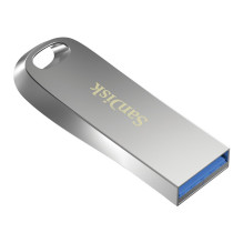 „SanDisk Ultra Luxe“ USB atmintinė 64 GB USB A tipo 3.2 kartos 1 (3.1 kartos 1) sidabrinė