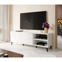 RTV spintelė ABETO 150x42x52 balta / balta blizgi
