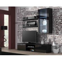 Cama set of two shelves 125cm SOHO black matte Cama set of two shelves 125cm SOHO black matte