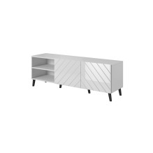 RTV spintelė ABETO 150x42x52 balta / balta blizgi