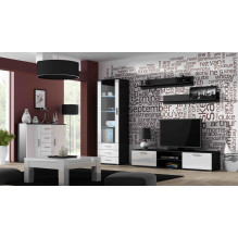 Cama dviejų lentynų komplektas 125 cm SOHO juodas matinis Cama dviejų lentynų komplektas 125 cm SOHO juodas matinis