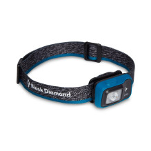 „Black Diamond Astro 300“ juodas, mėlynas žibintuvėlis su galvos juosta