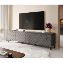 RTV spintelė ABETO 200x42x52 grafito / blizgi RTV spintelė ABETO 200x42x52 grafito / blizgi