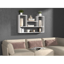 BILBAO 4P hanging rack 100x16x60 cm, white BILBAO 4P hanging rack 100x16x60 cm, white