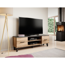 Cama TV staliukas LOTTA 160 2D2K wotan ąžuolas / matinė juoda Cama TV staliukas LOTTA 160 2D2K wotan ąžuolas / matinė juoda
