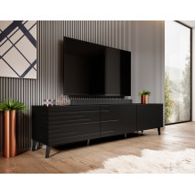 Cama RTV NOVA spintelė 186x40x48 matinė juoda Cama RTV NOVA spintelė 186x40x48 matinė juoda
