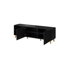 Cama RTV spintelė PAFOS 150x42x52 juoda matinė Cama RTV spintelė PAFOS 150x42x52 juoda matinė