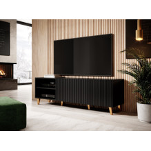 Cama RTV spintelė PAFOS 150x42x52 juoda matinė Cama RTV spintelė PAFOS 150x42x52 juoda matinė