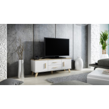Cama RTV stand LOTTA 140cm white + sonoma oak Cama RTV stand LOTTA 140cm white + sonoma oak
