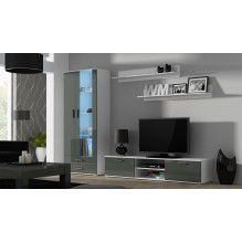 Cama TV stand SOHO 180 white / grey gloss Cama TV stand SOHO 180 white / grey gloss