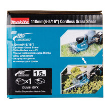 Makita DUM111SYX krūmapjovė / žoliapjovė su 27 W baterija, juoda, mėlyna
