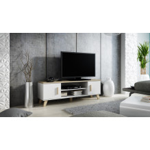 Cama TV stand LOTTA 160 2D2K white / sonoma Cama TV stand LOTTA 160 2D2K white / sonoma