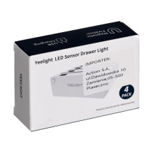 „Yeelight YLCTD001-4pc“ jutiklinis stalčiaus apšvietimas LED stalčiaus šviestuvas su judesio jutikliu (4 vnt.) „Yeelight YLCTD001-4pc“ jutiklinis stalčiaus apšvietimas LED stalčiaus šviestuvas su judesio jutikliu (4 vnt.)
