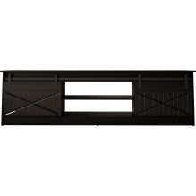 RTV GRANERO 200x56,7x35 juoda / juodai blizgi spintelė