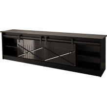 RTV GRANERO 200x56.7x35 black / black gloss cabinet RTV GRANERO 200x56.7x35 black / black gloss cabinet
