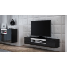 Cama TV stand VIVA 180 black / black gloss + white Cama TV stand VIVA 180 black / black gloss + white