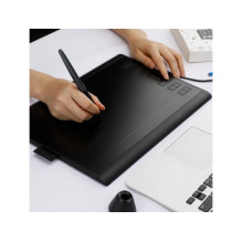 HUION H1060P grafinė planšetė 5080 lpi 250 x 160 mm USB juoda HUION H1060P grafinė planšetė 5080 lpi 250 x 160 mm USB juoda