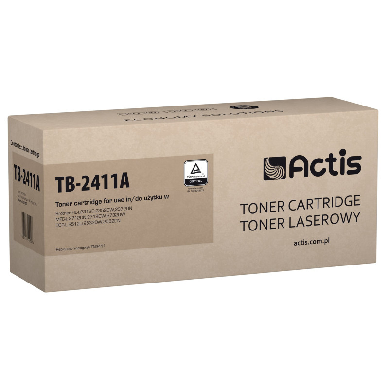 Actis TB-2411A tonerio kasetė (pakeičia Brother TN-2411 Standard 1200 puslapių juodos spalvos spausdintuvą)