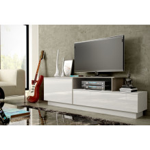 Cama TV cabinet SIGMA 3 180 white / white gloss + sonoma oak Cama TV cabinet SIGMA 3 180 white / white gloss + sonoma oak