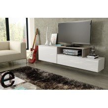 Cama TV cabinet SIGMA 3 180 white / white gloss + sonoma oak Cama TV cabinet SIGMA 3 180 white / white gloss + sonoma oak