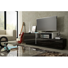 Cama TV cabinet SIGMA 3 180 black / black gloss + biały Cama TV cabinet SIGMA 3 180 black / black gloss + biały