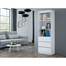 Topeshop RS-60 OLIMP BIEL biuro knygų lentyna Topeshop RS-60 OLIMP BIEL biuro knygų lentyna