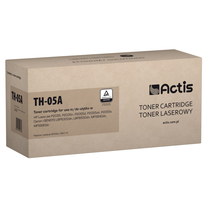 Actis TH-05A toneris (pakeičia HP 05A CE505A, Canon CRG-719 Standard 2300 puslapių juodos spalvos)