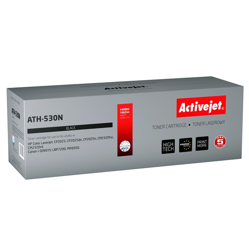 „ActiveJet ATH-530N“ toneris (pakeičia HP 304A CC530A, Canon CRG-718B Supreme, 3800 puslapių, juodas)