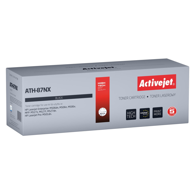 „ActiveJet ATH-87NX“ toneris (pakeičia HP 87X CF287X Supreme, 18000 puslapių, juodas)