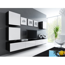 Cama Square spintelė VIGO 50 / 50 / 30 juoda / balta blizgi Cama Square spintelė VIGO 50 / 50 / 30 juoda / balta blizgi