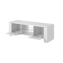 Cama TV stand WEST 42 / 130 / 42 white / white gloss Cama TV stand WEST 42 / 130 / 42 white / white gloss
