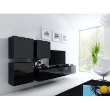 Cama Square cabinet VIGO 50 / 50 / 30 black / black gloss Cama Square cabinet VIGO 50 / 50 / 30 black / black gloss