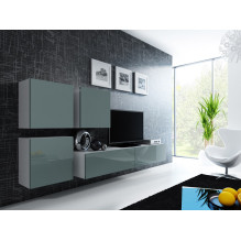 Cama Square cabinet VIGO 50 / 50 / 30 white / grey gloss Cama Square cabinet VIGO 50 / 50 / 30 white / grey gloss