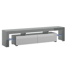 Cama TV staliukas TORO 200 pilkas / baltas blizgus Cama TV staliukas TORO 200 pilkas / baltas blizgus